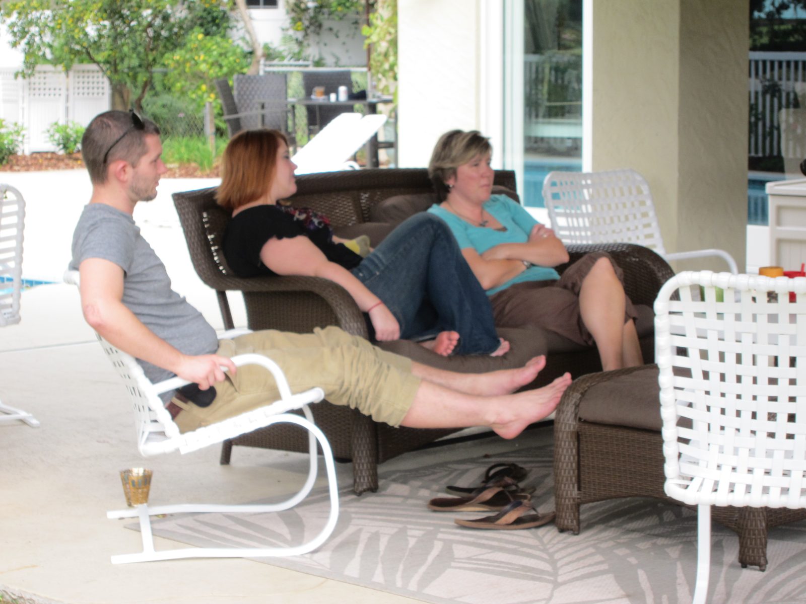 Casey Inman, his bride Grace, and Jennifer Dew, wife of Jonathan Dew, only sibling living out of...